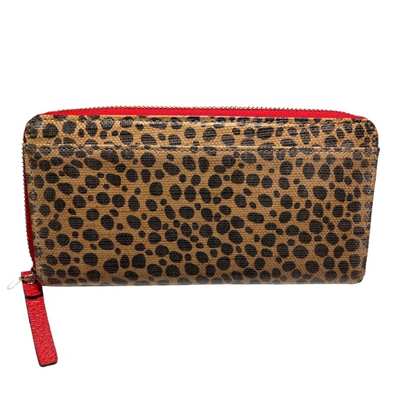 Kate Spade | Vintage Cheetah Print Zip Around Wallet - Picture 2 of 12